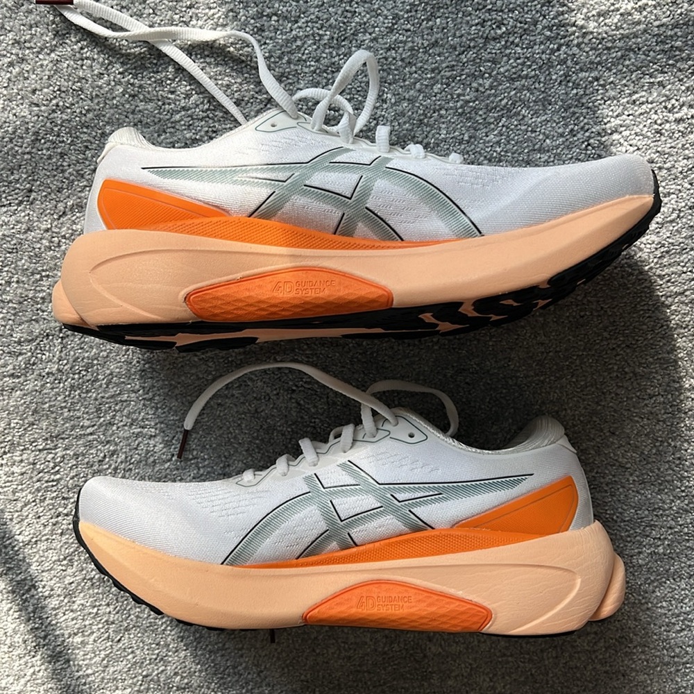 Asics White and Orange Men's Shoes - Picture 3 of 5